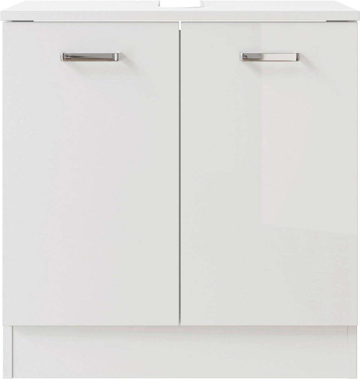 WASCHBECKENUNTERSCHRANK 60,2/62,4/33 cm  - Chromfarben/Weiß, Basics, Holzwerkstoff/Metall (60,2/62,4/33cm) - Pelipal