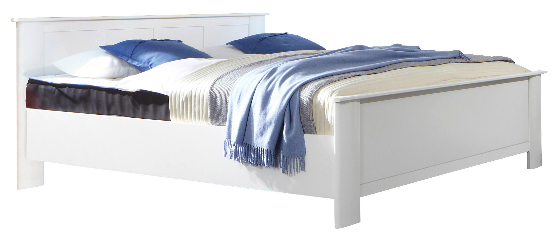 BETT 180/200 cm  in Weiß  - Weiß, KONVENTIONELL, Holzwerkstoff (180/200cm) - Carryhome