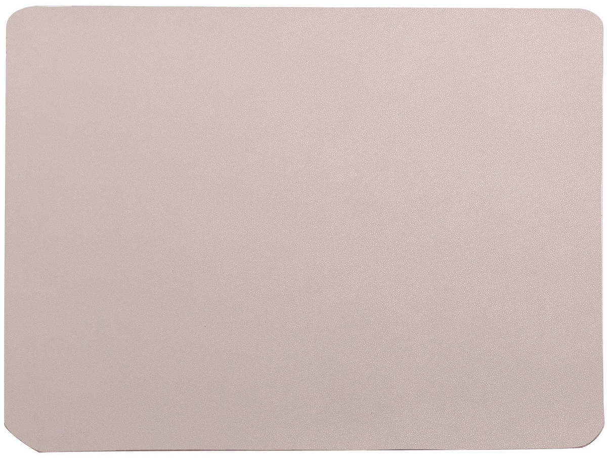 TISCHSET Textil Lederlook Hellgrau  - Hellgrau, Basics, Textil (45/35cm) - Ambia Home