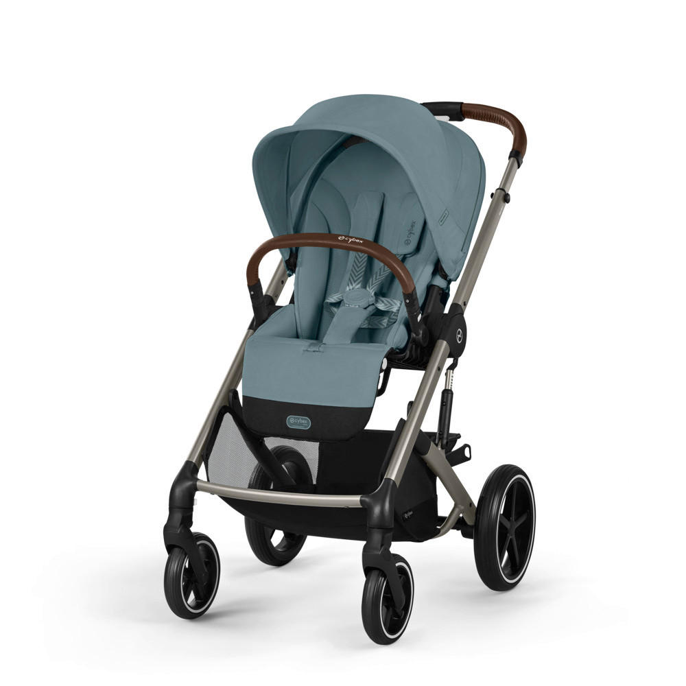 KINDERWAGEN  Balios S Lux  Stormy Blue  - Taupe/Pastellblau, Basics, Textil/Metall (91/60/110cm) - cybex GOLD