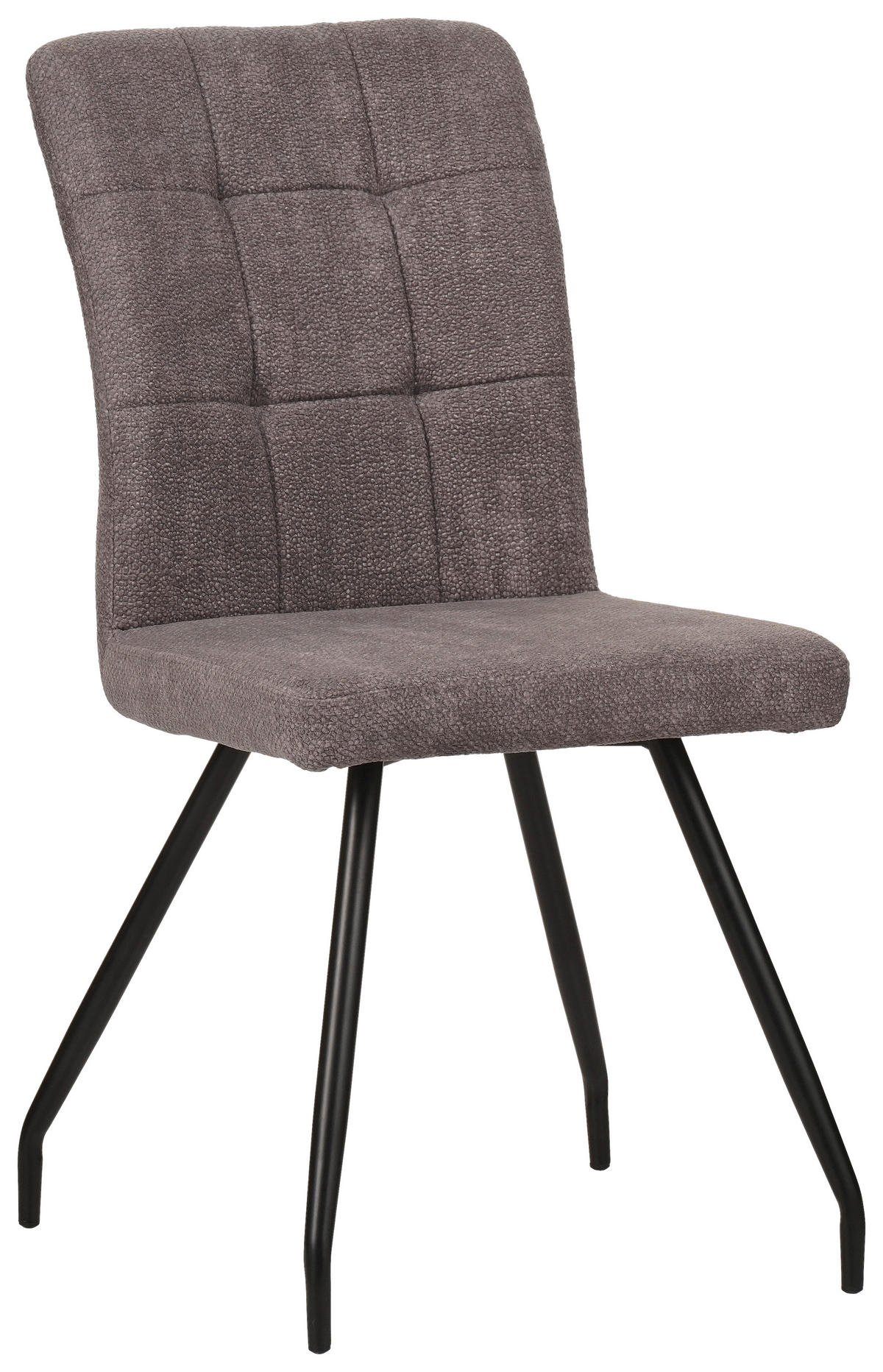 STUHL Mikrofaser Braun  - Schwarz/Braun, Design, Textil/Metall (44/88/59cm) - Boxxx