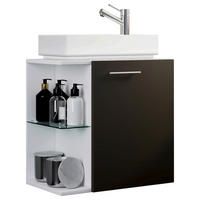 WASCHTISCHKOMBI 52 cm  - Anthrazit/Silberfarben, MODERN, Glas/Keramik (52cm) - MID.YOU