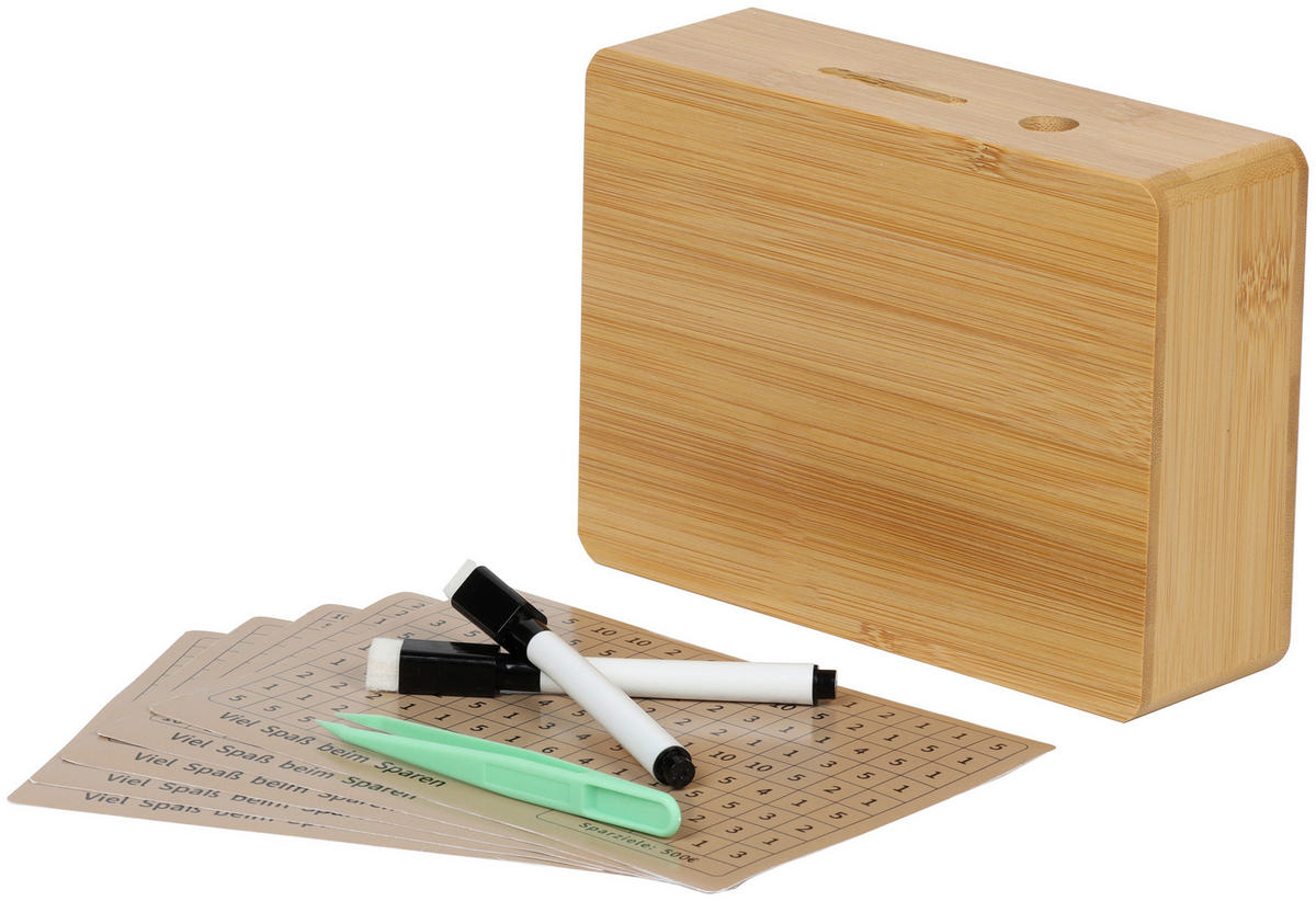 SPARDOSE - Naturfarben, Basics, Holz/Papier (14/19/5,67cm)