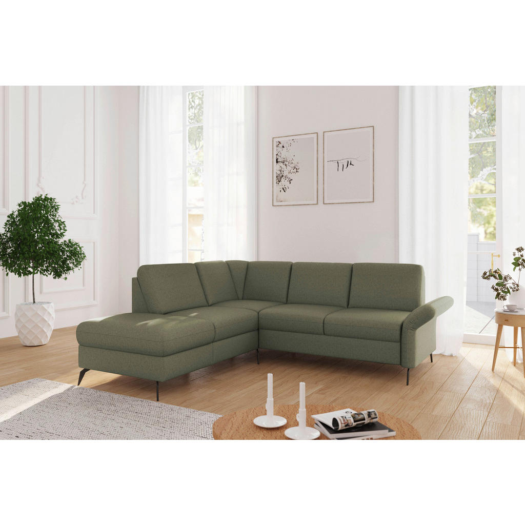 Sit & More ROHOVÁ SEDAČKA, textil, olivovozelená