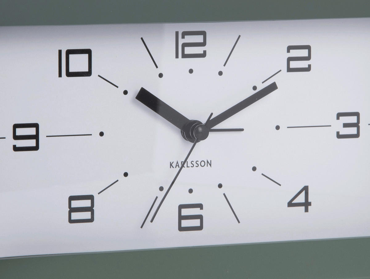 WANDUHR  Mintgrün  - Mintgrün, Basics, Kunststoff (20/11/6cm) - Karlsson