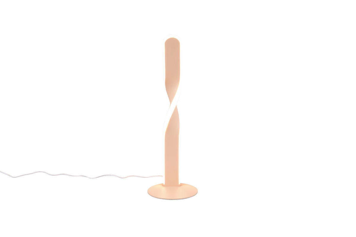 LED-TISCHLEUCHTE - Sandfarben/Weiss, Design, Kunststoff/Metall (13/40,5cm)