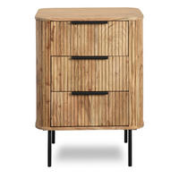 KOMMODE  in 58/80/45 cm  - Grau, KONVENTIONELL, Holz/Metall (58/80/45cm) - Livetastic