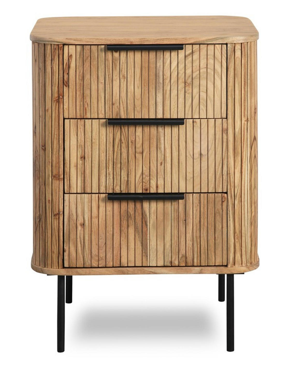 KOMMODE  in 58/80/45 cm  - Grau, KONVENTIONELL, Holz/Metall (58/80/45cm) - Livetastic