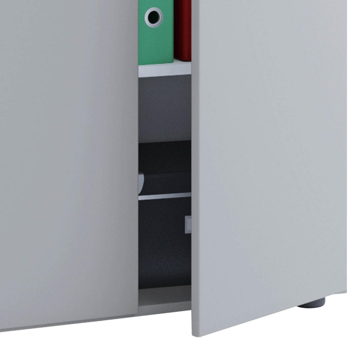 AKTENSCHRANK 70/74/39 cm  - Grau, Basics, Holzwerkstoff (70/74/39cm) - MID.YOU