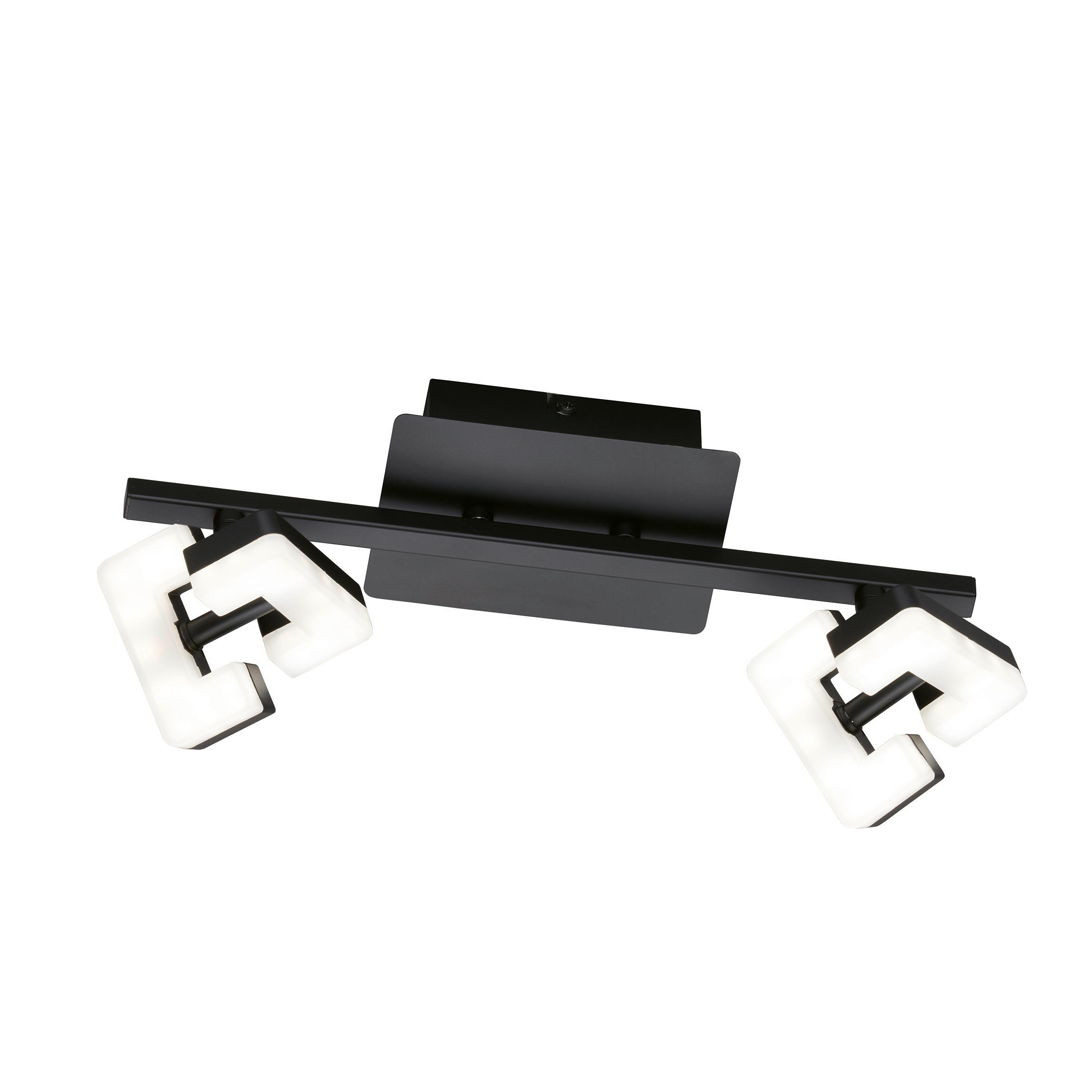 DECKENSTRAHLER - Schwarz, Design, Kunststoff/Metall (34/9,5/13cm) - Fischer & Honsel