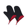 OFENHANDSCHUH Rot, Schwarz  - Rot/Schwarz, Basics, Kunststoff (23/15/3cm) - Spring