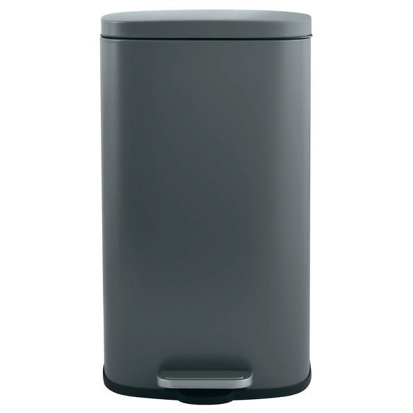 TRETEIMER 50 L  - Dunkelgrau/Schwarz, Basics, Kunststoff/Metall (42,7/29,7/64,3cm) - Spirella