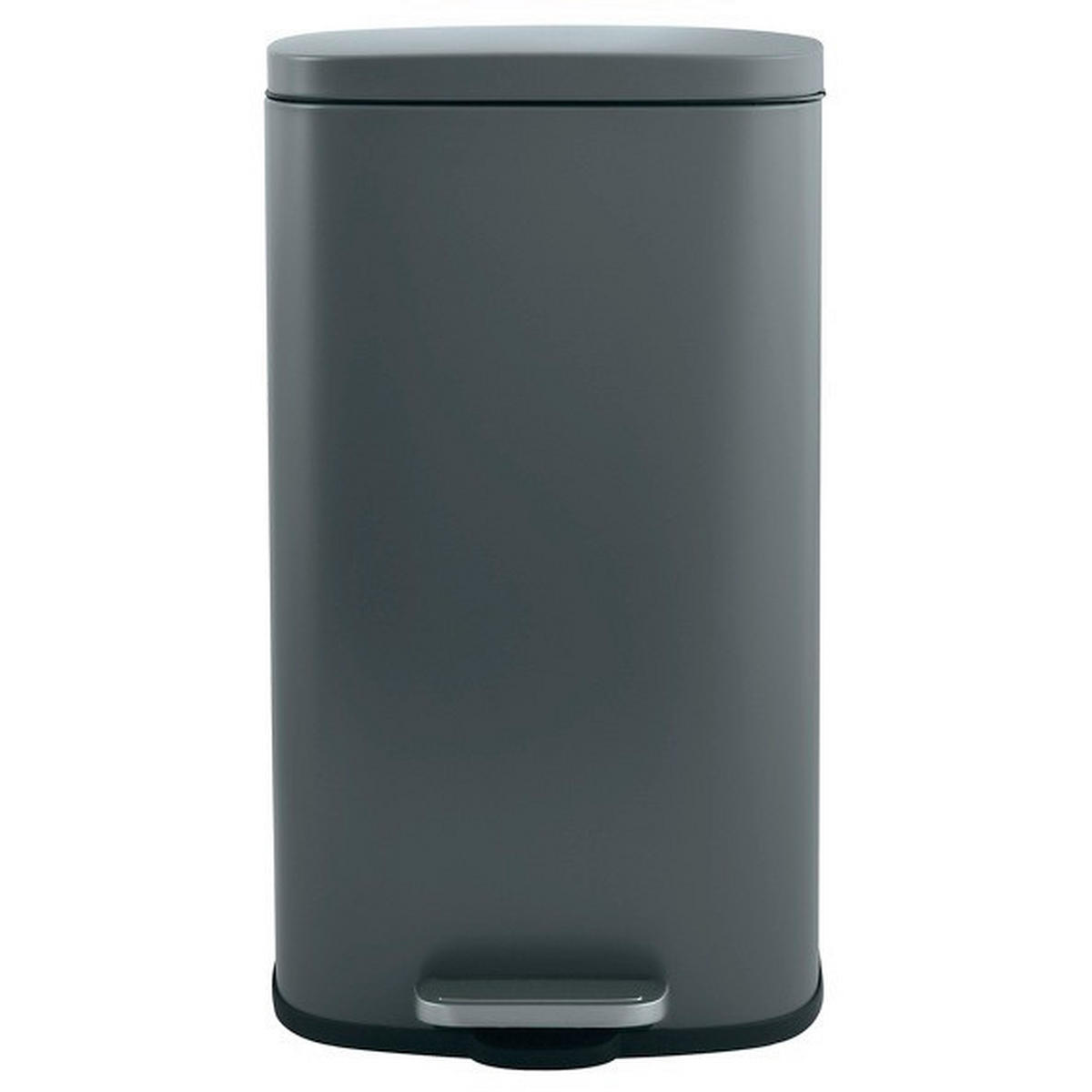 TRETEIMER 50 L  - Dunkelgrau/Schwarz, Basics, Kunststoff/Metall (42,7/29,7/64,3cm) - Spirella