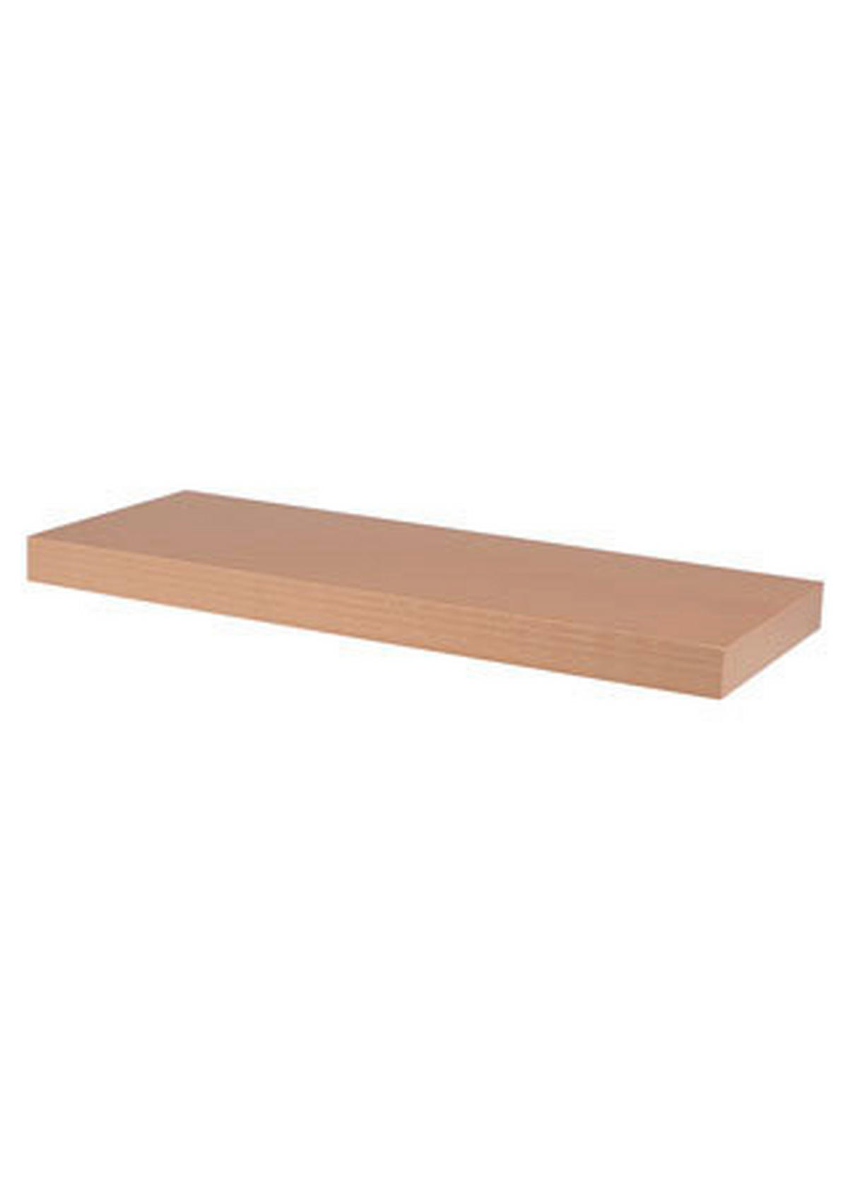 NÁSTENNÁ POLICA, farba buka, 60/3,8/23,5 cm - farba buka, Basics, kompozitné drevo (60/3,8/23,5cm) - Carryhome