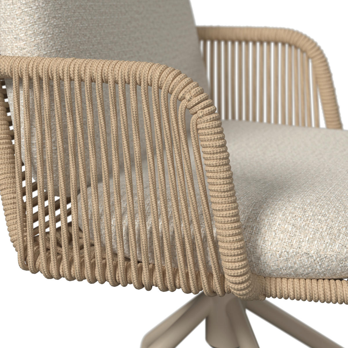 GARTENSESSEL Metall, Textil Sandfarben, Beige  - Sandfarben/Beige, Modern, Textil/Metall (58/82/62cm) - Dieter Knoll