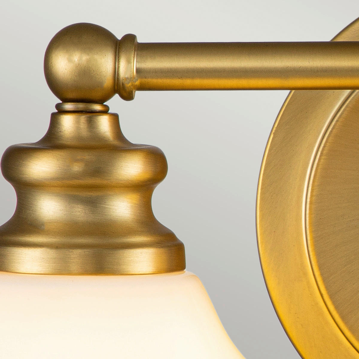 BADEZIMMER-WANDLEUCHTE - Messingfarben, Konventionell, Glas/Metall (40.6 /20,6/23,1cm) - Elstead Lighting
