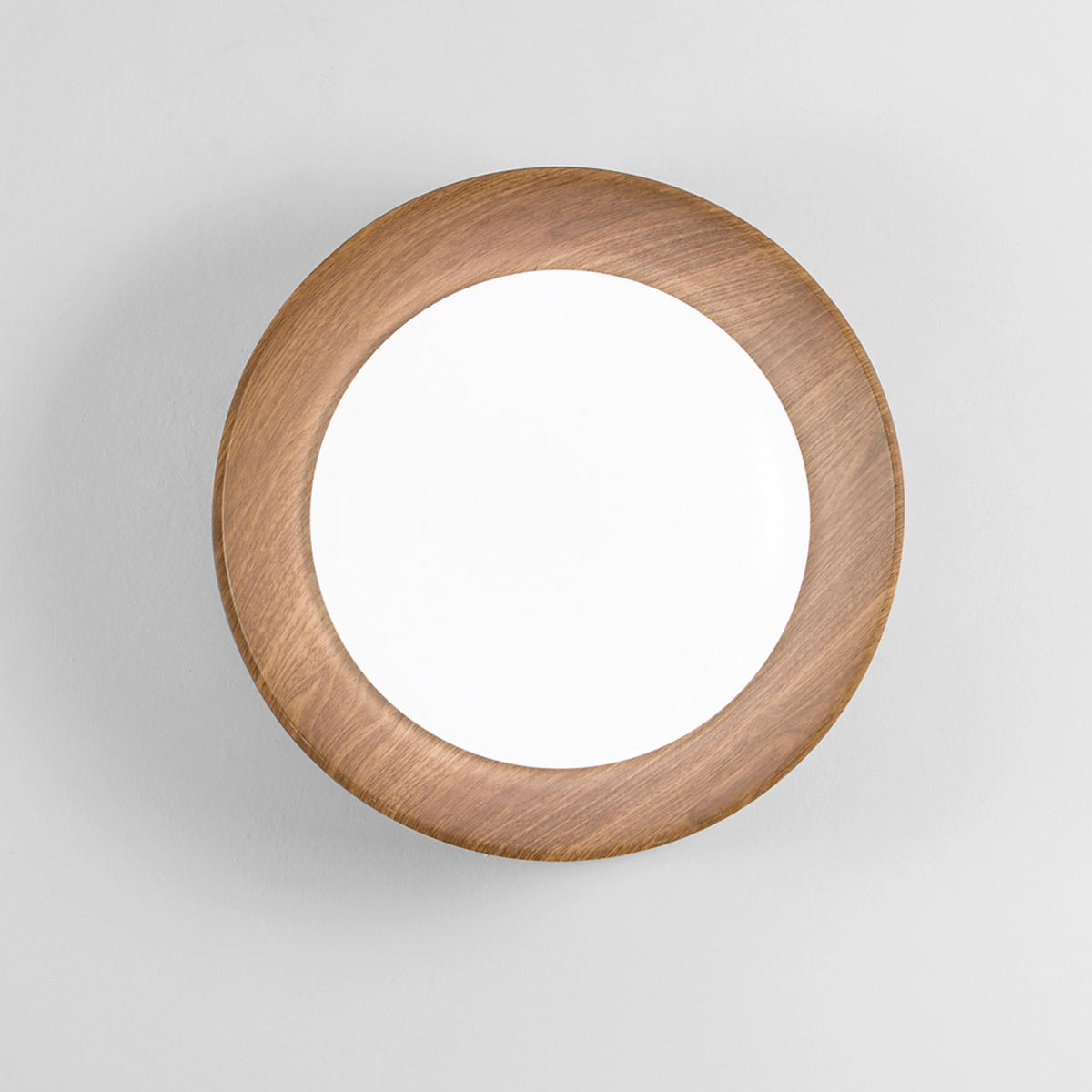 LED-DECKENLEUCHTE Luce Ambiente e Design 40/8,5 cm   - Weiß Hochglanz/Buche Kolonial, LIFESTYLE, Kunststoff/Metall (40/8,5cm)