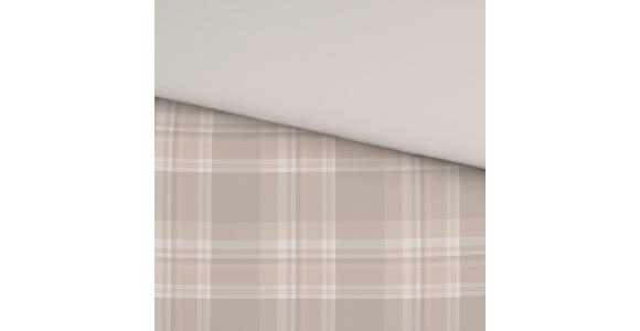 WENDEBETTWÄSCHE Leinenoptik 140/200 cm - Sandfarben, KONVENTIONELL, Textil (140/200cm) - Novel