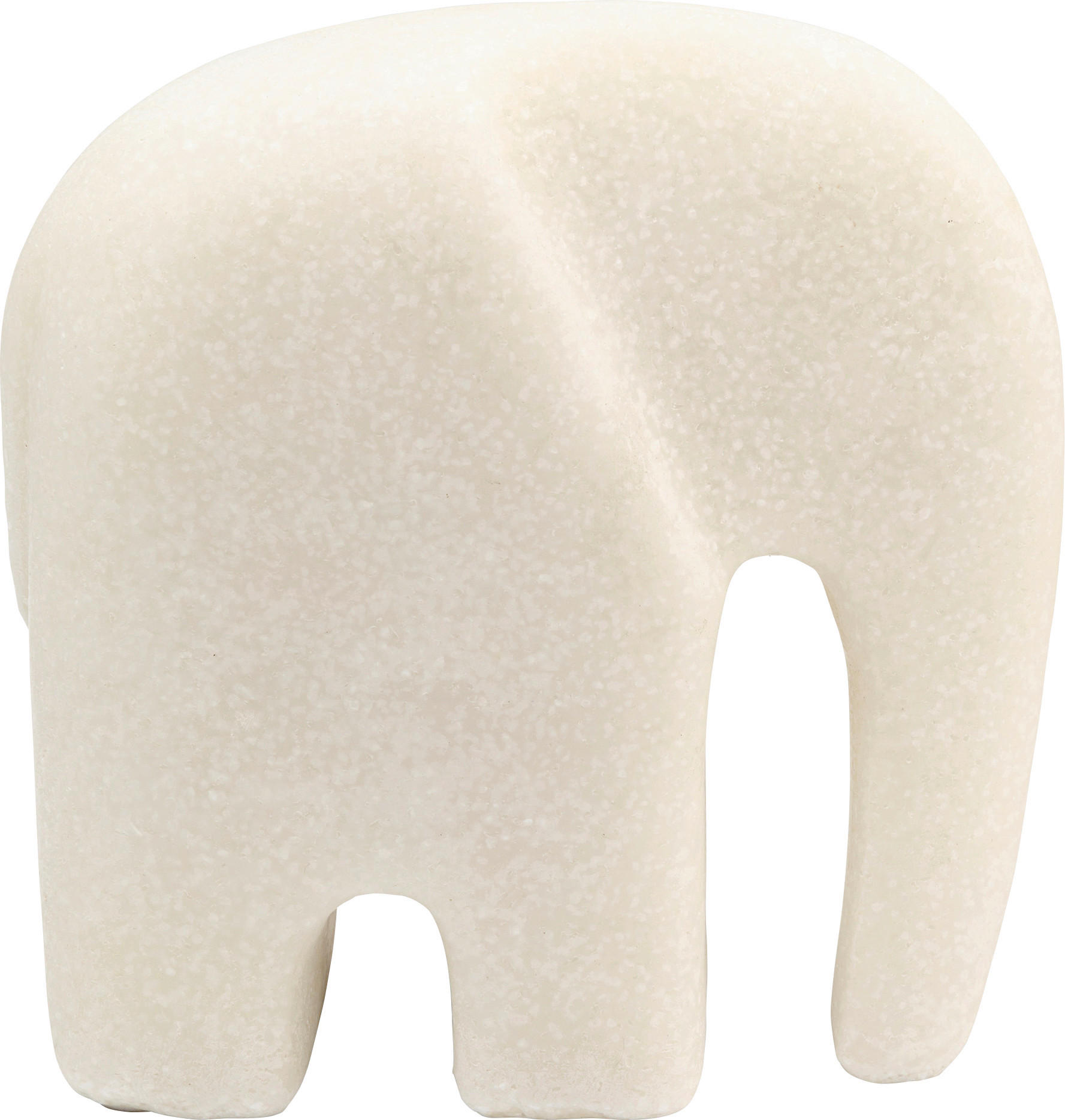 DEKOELEFANT - Sandfarben, Design, Stein (14/14/6cm) - Kare-Design