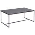 COUCHTISCH ESG 100/60/42 cm rechteckig Anthrazit, Edelstahlfarben  - Edelstahlfarben/Anthrazit, Design, Glas/Keramik (100/60/42cm) - Novel