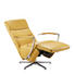 RELAXSESSEL Echtleder - Gelb, Design, Leder/Metall (64/108-112/80cm) - Cantus