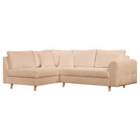ECKSOFA  in Bouclé Beige Rückenkissen  161/231 cm  - Beige/Naturfarben, Design, Holz/Textil (161/231cm) - P & B