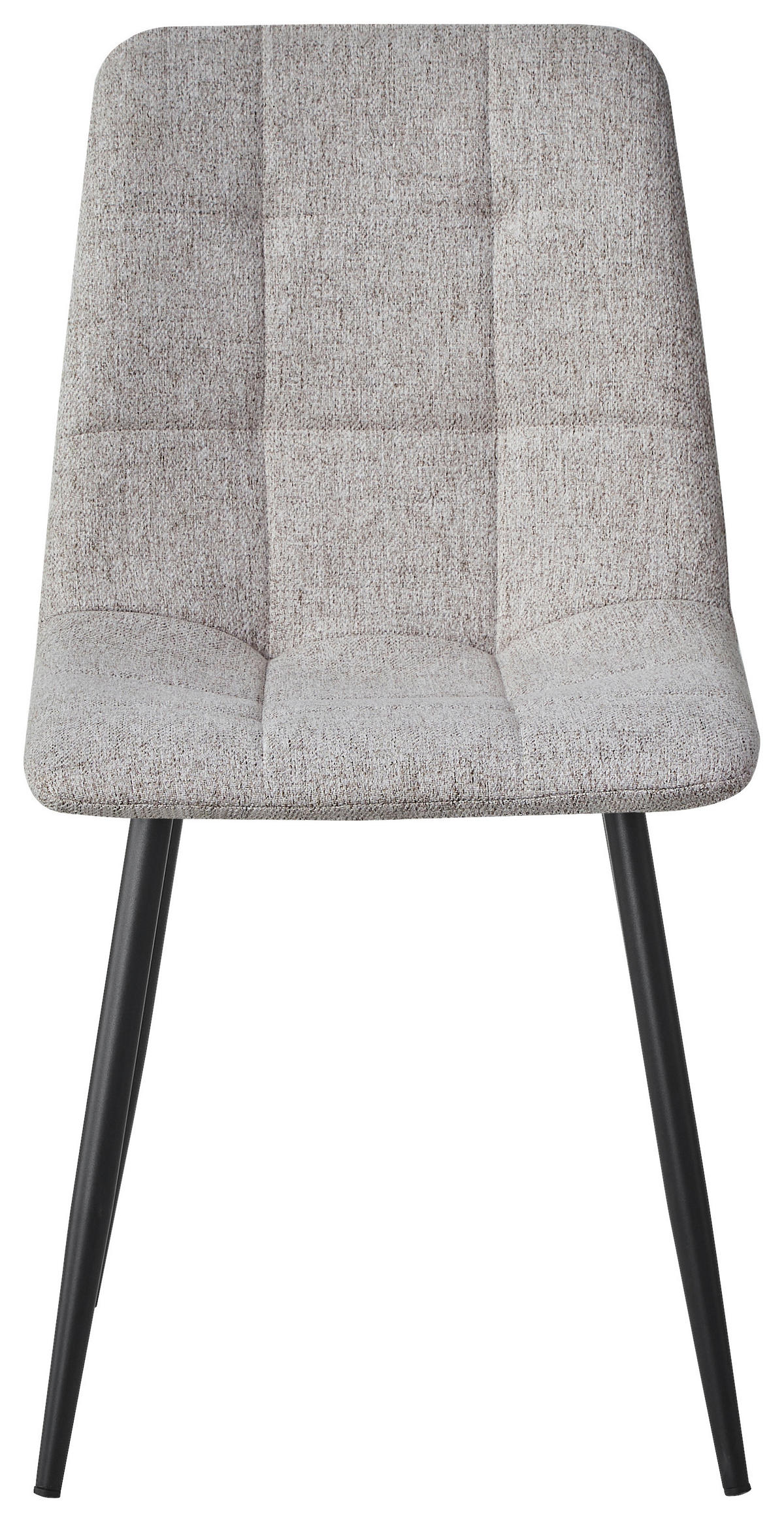 STUHL Webstoff Taupe, Schwarz  - Taupe/Schwarz, Design, Textil/Metall (45/86.5/55cm) - Stylife