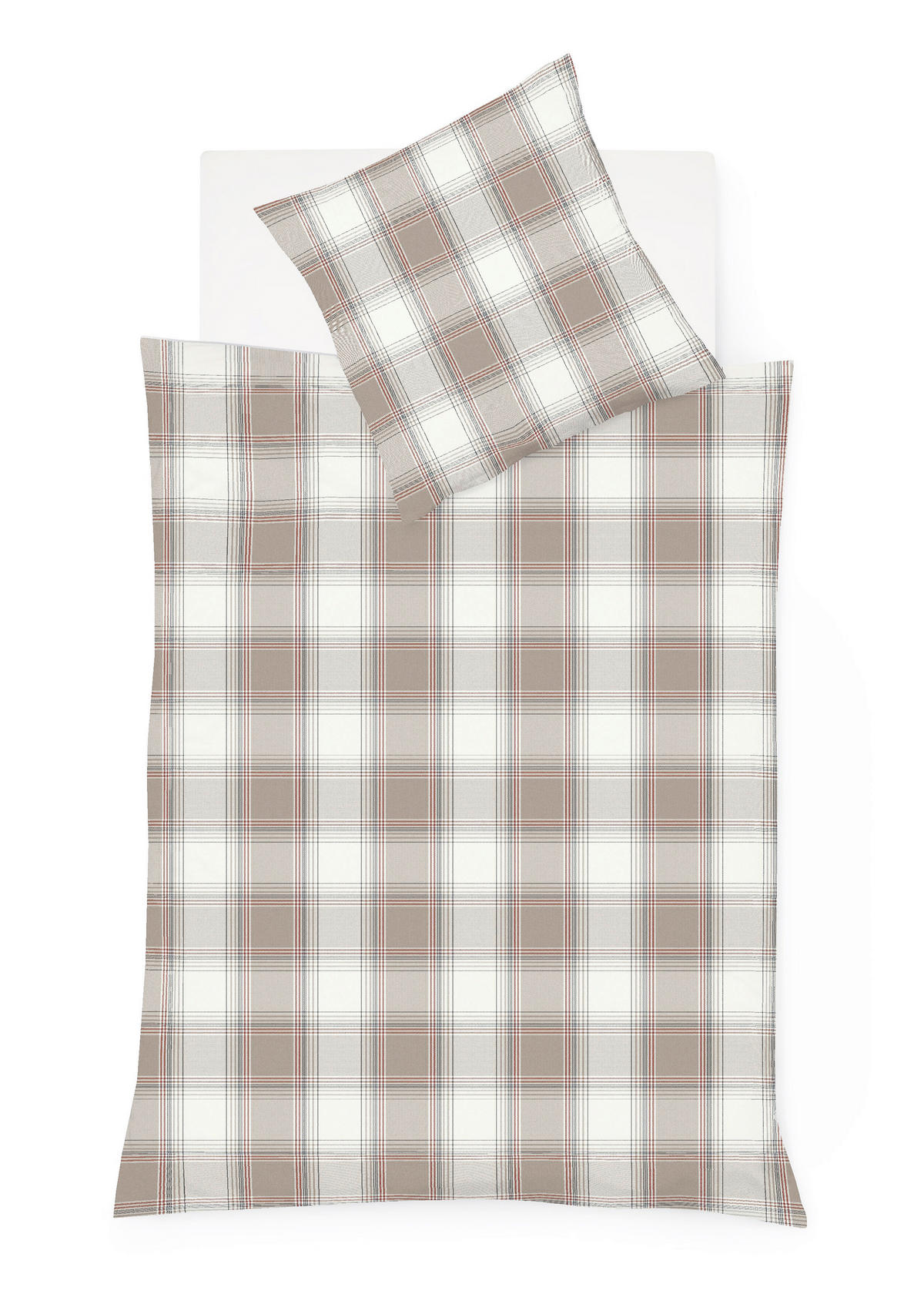 BETTWÄSCHE Lech Flanell 240/220 cm  - Beige, Design, Textil (240/220cm) - Fleuresse