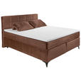 BOXSPRINGBETT 180/200 cm,  in Kupferfarben  - Schwarz/Kupferfarben, Design, Holzwerkstoff/Kunststoff (180/200cm) - Xora
