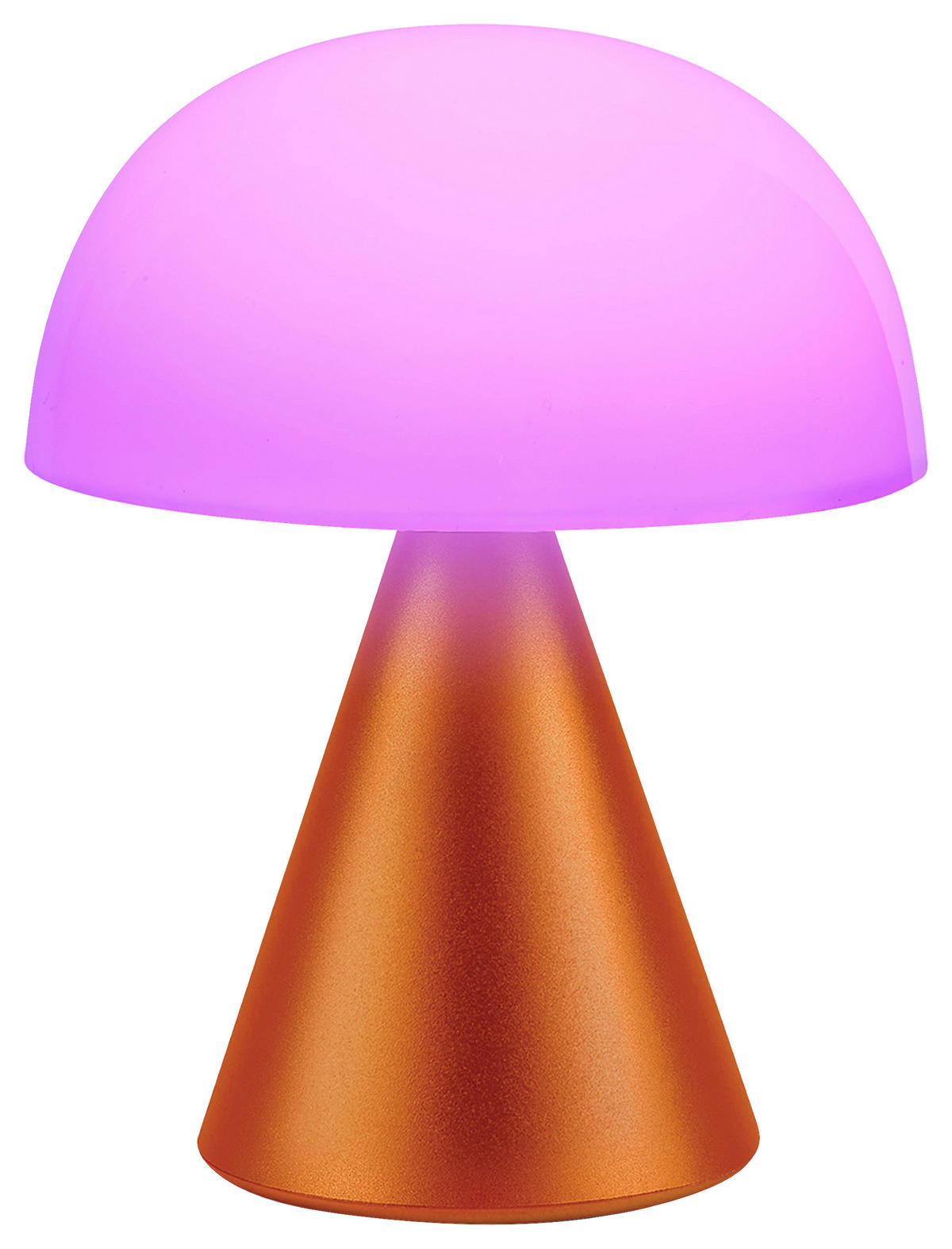 AKKU-TISCHLEUCHTE 14/17/14 cm   - Orange, Design, Kunststoff/Metall (14/17/14cm)