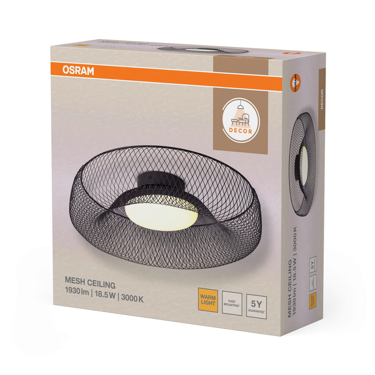LED-DECKENLEUCHTE 30/11 cm   - Schwarz, Basics, Kunststoff/Metall (30/11cm) - Osram