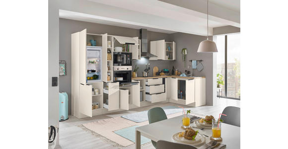 ECKKÜCHE 360/165 cm  in Kaschmir  - Kaschmir/Schwarz, Basics, Holzwerkstoff/Metall (360/165cm) - Xora