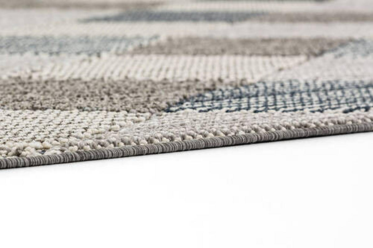 WEBTEPPICH 133/190 cm Blau, Grau  - Blau/Grau, Design, Textil (133/190cm) - Novel