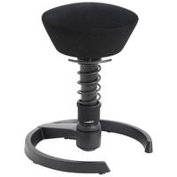 BÜROHOCKER   Schwarz  - Schwarz, Basics, Textil/Metall (55/45,66/55cm) - Aeris