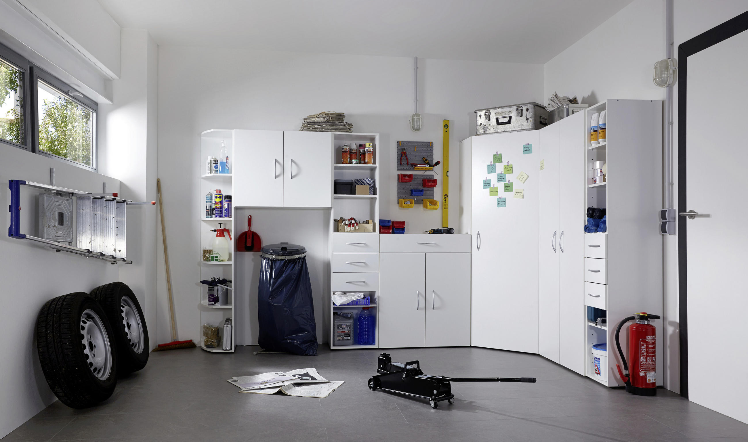 AUFSATZSCHRANK Weiß - Alufarben/Weiß, Basics, Kunststoff (70/40/40cm) - Xora