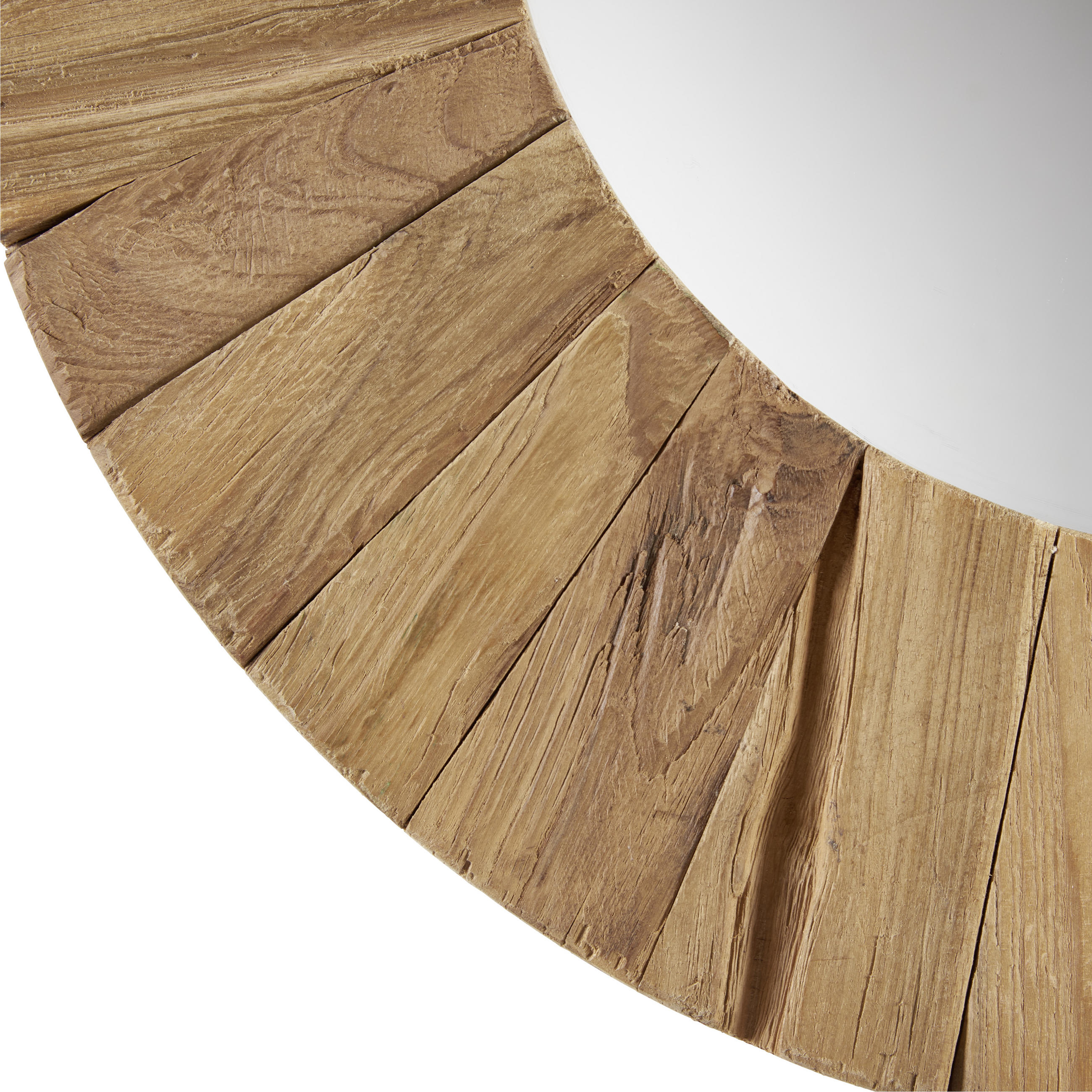 OGLINDĂ DE PERETE 60/60/4 cm    - culoare natur, Trend, sticlă/lemn (60/60/4cm) - Landscape