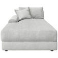 BIGSOFA Cord Perlmutt  - Perlmutt/Schwarz, MODERN, Kunststoff/Textil (117/93/190cm) - Carryhome