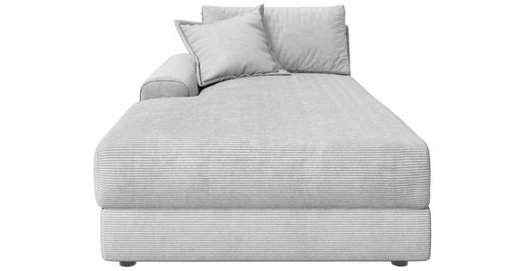 BIGSOFA Cord Perlmutt  - Perlmutt/Schwarz, MODERN, Kunststoff/Textil (117/93/190cm) - Carryhome