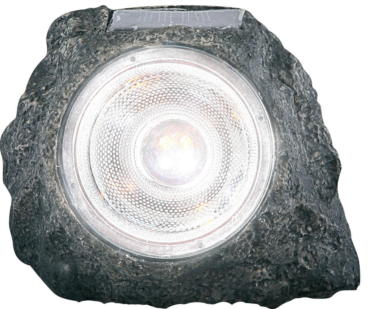 Lampă Solară 15/12,5/10,5 cm    - alb/gri, Basics, plastic (15/12,5/10,5cm) - Ambia Garden