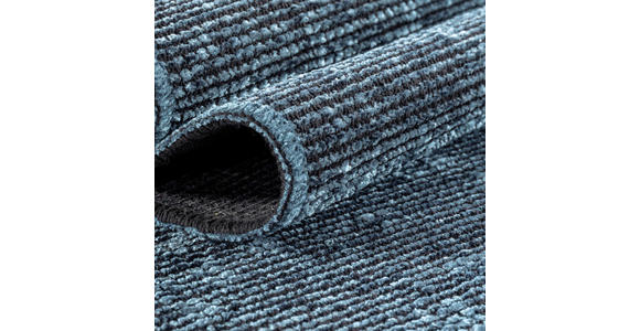 FLACHWEBETEPPICH 80/150 cm Space Blau  - Blau, KONVENTIONELL, Textil (80/150cm) - Novel