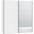 SCHWEBETÜRENSCHRANK in Weiß - Silberfarben/Weiß, Design, Glas/Holzwerkstoff (202,5/220/65cm) - Jutzler SCHWEBETÜRENSCHRANK in Weiß - Silberfarben/Weiß, Design, Glas/Holzwerkstoff (202,5/220/65cm) - Jutzler