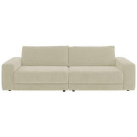 BIGSOFA in Chenille, Jacquard Sandfarben  - Sandfarben/Schwarz, Design, Kunststoff/Textil (270/83/125cm) - Niels Andersson