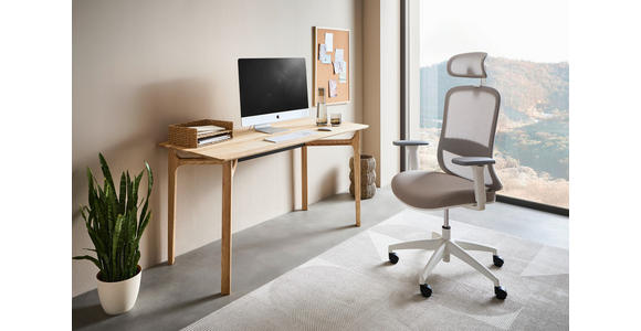 SCHREIBTISCH 140/65/75 cm  in Eschefarben  - Eschefarben, Natur, Holz (140/65/75cm) - Linea Natura