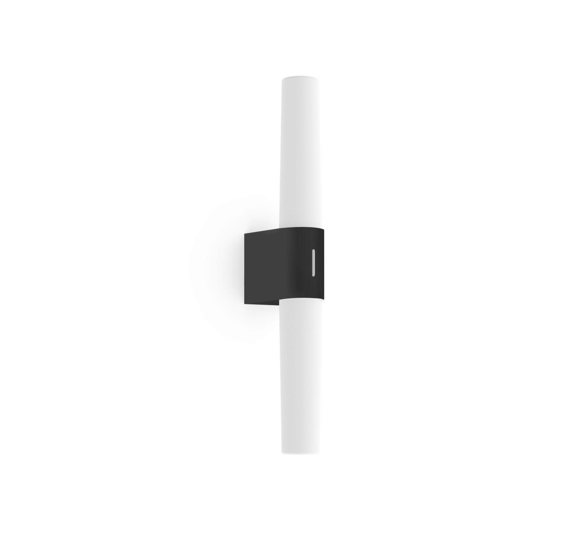 BADEZIMMER-WANDLEUCHTE 10,5/42,5 cm   - Schwarz, KONVENTIONELL, Kunststoff (10,5/42,5cm) - Nordlux