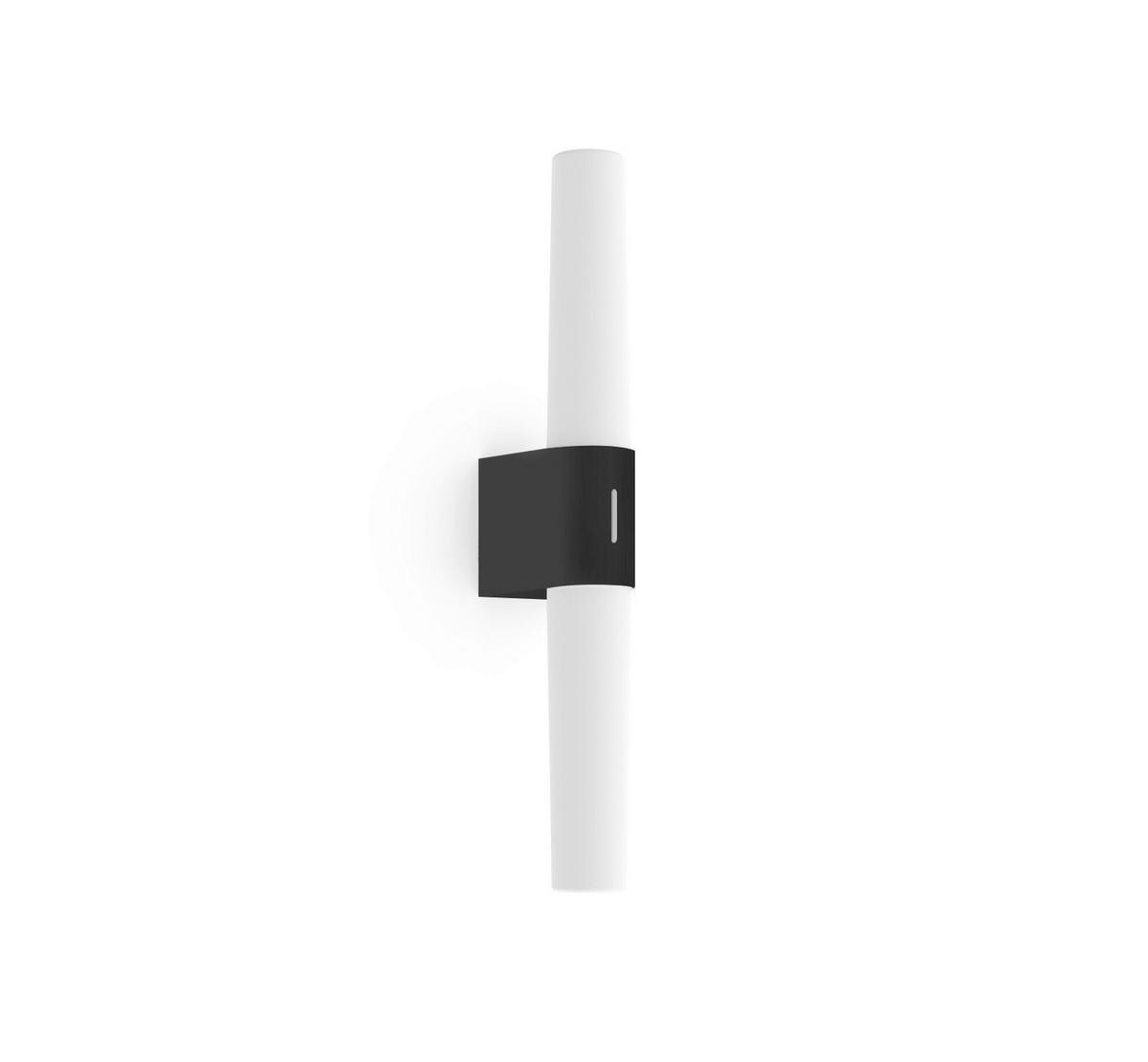 BADEZIMMER-WANDLEUCHTE 10,5/42,5 cm   - Schwarz, KONVENTIONELL, Kunststoff (10,5/42,5cm) - Nordlux