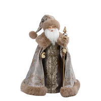 WEIHNACHTSMANN  - Goldfarben/Braun, LIFESTYLE, Kunststoff/Textil (41,5/76,5/40,5cm) - X-Mas