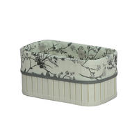 Cutie Pentru Etajeră 24/14/12 cm   - alb, Basics, lemn/textil (24/14/12cm) - Ambia Home