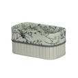 REGALKORB 24/14/12 cm   - Weiß, Basics, Holz/Textil (24/14/12cm) - Ambia Home