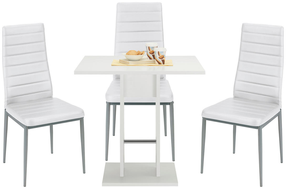 JEDÁLENSKÝ STÔL, biela, 75/75/74 cm - biela, Konventionell, kompozitné drevo (75/75/74cm) - Carryhome
