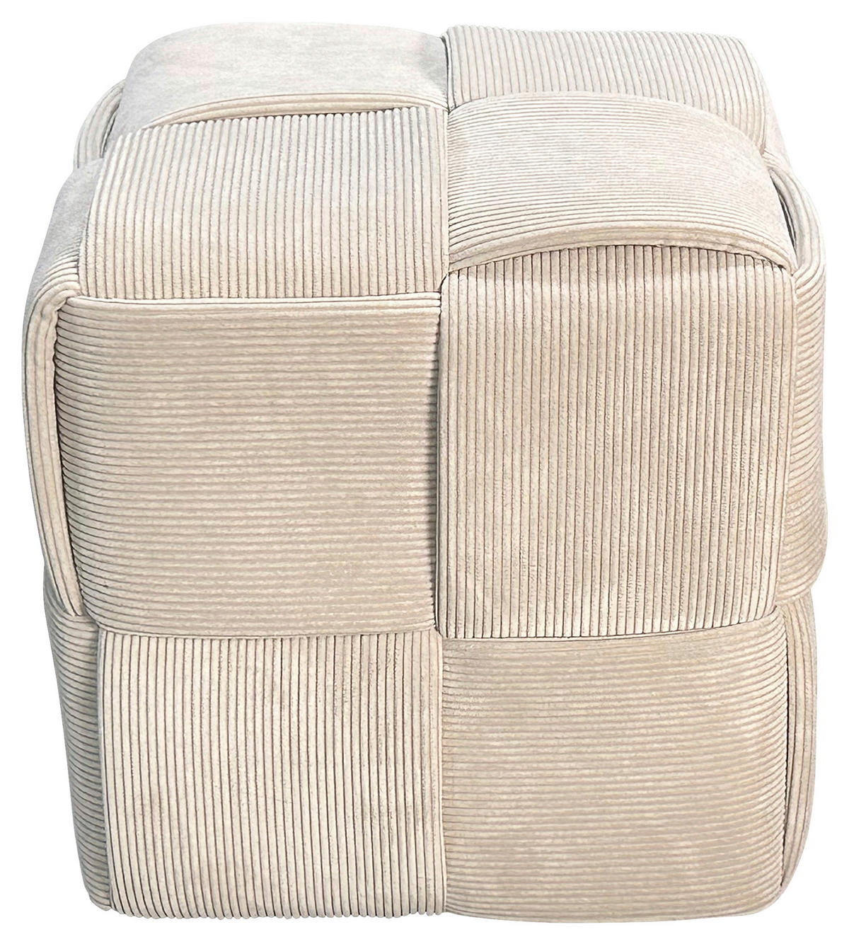 POUF in Beige Textil Beige  - Beige, Design, Textil (40/40/40cm) - MID.YOU